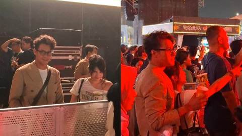 Ardhito Pramono dan Davina Karamoy Mesra Nonton King Nassar di Pestapora