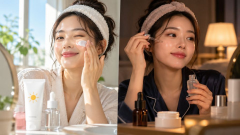 Morning skincare vs night skincare, emang bedanya apa?