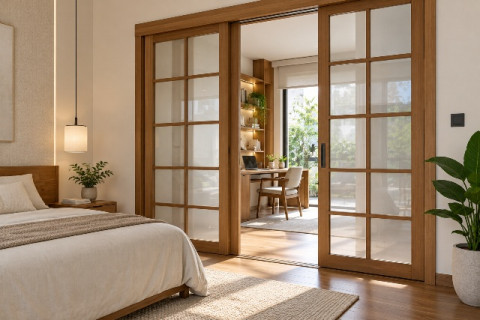 5 Model Pintu Kamar Tidur Minimalis Modern, Hemat Ruang dan Elegan