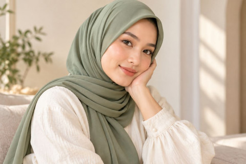 5 Warna Kerudung untuk Kulit Kuning Langsat, Auto Fresh!