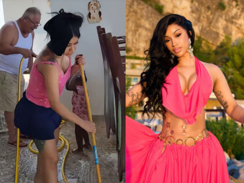 Cardi B Ketahuan Bersih-Bersih di Rumah Nenek, Aksinya Tuai Pujian