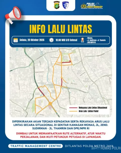 Ada Demo, Hindari Jalan Ini dan Cek Rute Alternatifnya