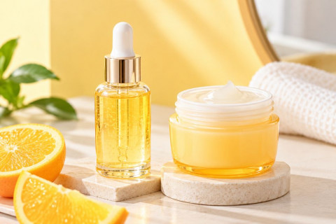 Kulit Kusam Butuh Vitamin C, Mending Serum atau Moisturizer?