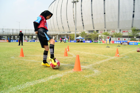 Festival SenengSoccer di JIS, Siswi SD Asah Bakat dan Kecintaan terhadap Sepak Bola Putri