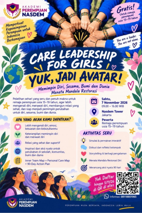 Asah Jiwa Kepemimpinan Remaja Perempuan di Acara Care Leadership for Girls: Yuk Jadi Avatar!