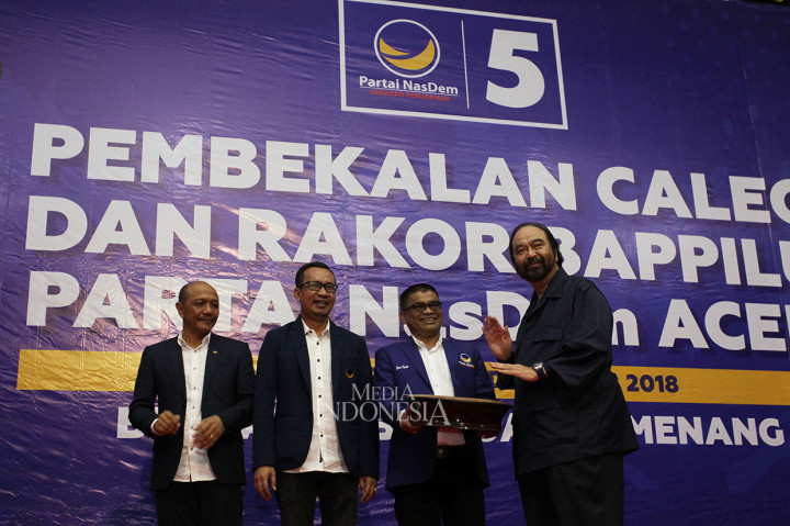 Surya Paloh Buka Pembekalan Caleg NasDem di Aceh