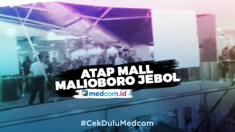 Pipa Air Patah, Atap Mall Malioboro Jebol