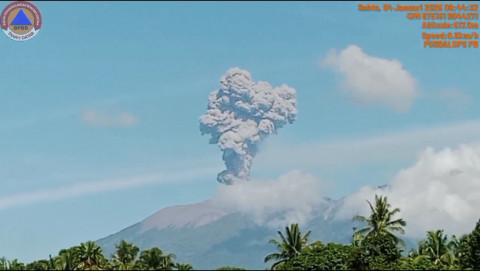 Gunung Marapi Kembali Erupsi, Tinggi Kolom Abu 1.000 Meter