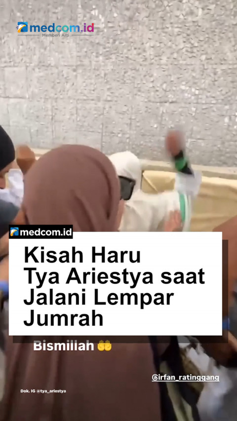 Kisah Haru Tya Ariestya saat Jalani Lempar Jumrah