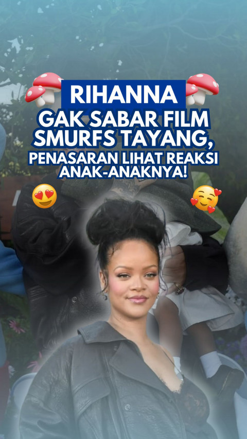 Rihanna Gak Sabar Film Smurfs Tayang, Penasaran Lihat Reaksi Anak-anaknya!