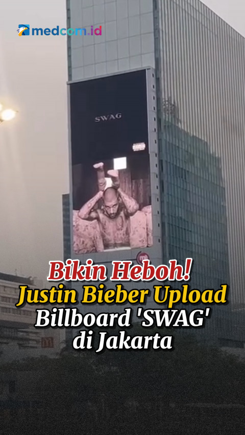 Bikin Heboh! Justin Bieber Upload Billboard SWAG di Jakarta