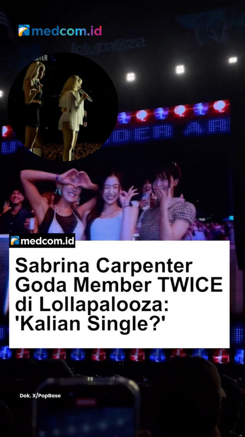 Sabrina Carpenter Goda Member TWICE di Lollapalooza: 'Kalian Single?