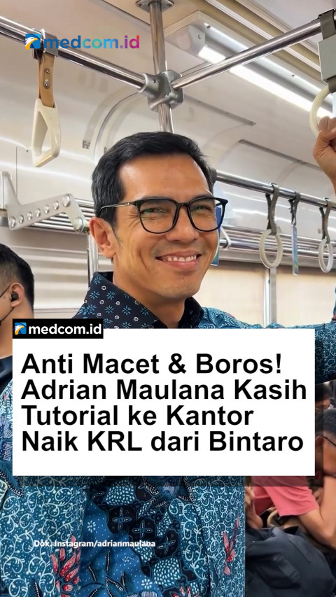 Anti Macet dan Boros! Adrian Maulana Kasih Tutorial ke Kantor Naik KRL dari Bintaro