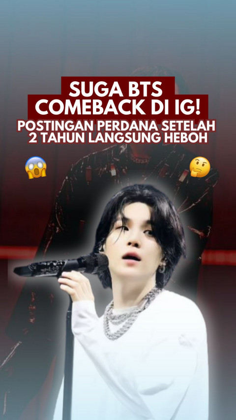 Suga BTS Comeback di IG! Postingan Perdana Setelah 2 Tahun Langsung Heboh