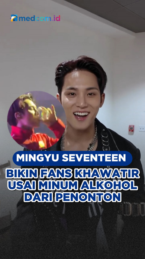 Mingyu SEVENTEEN Bikin Fans Khawatir Usai Minum Alkohol dari Penonton