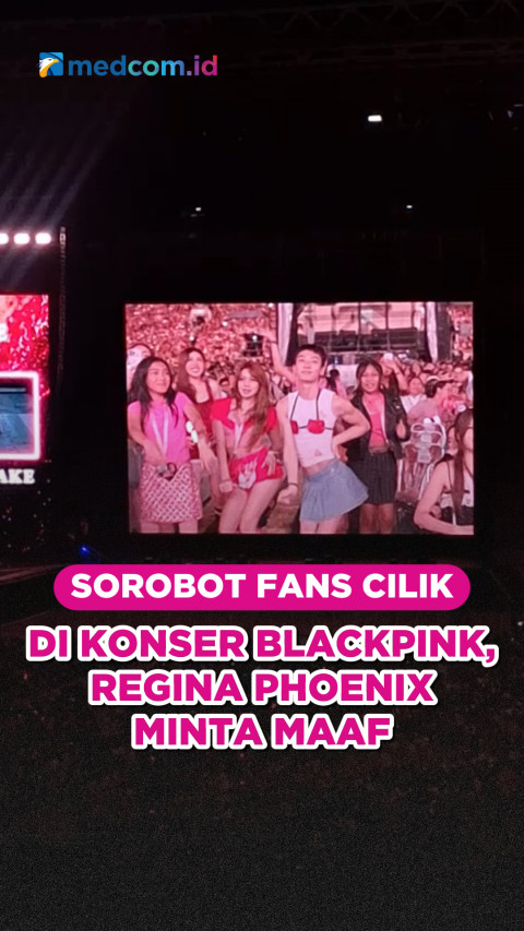 Sorobot Fans Cilik di Konser BLACKPINK, Regina Phoenix Minta Maaf