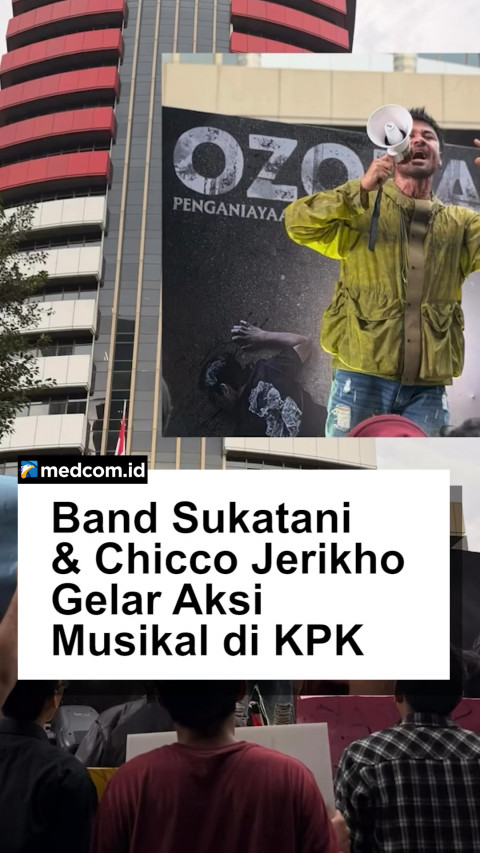 Band Sukatani & Chicco Jerikho Gelar Aksi Musikal di KPK