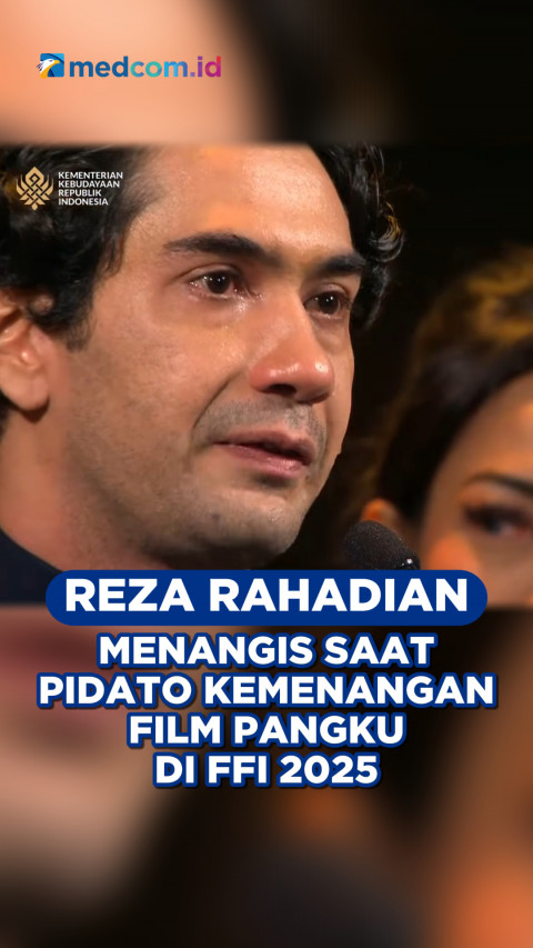 Tangis Reza Rahadian Saat Pidato Kemenangan Film Pangku di FFI 2025