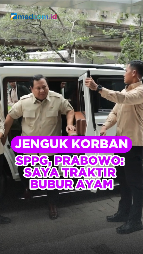 Jenguk Korban SPPG, Prabowo: Saya Traktir Bubur Ayam