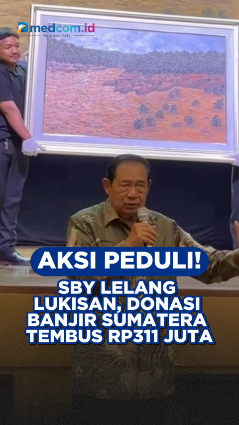 Aksi Peduli! SBY Lelang Lukisan, Donasi Banjir Sumatera Tembus Rp311 Juta