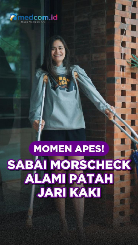 Momen Apes! Sabai Morscheck Alami Patah Jari Kaki