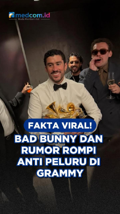 Fakta Viral! Bad Bunny dan Rumor Rompi Anti Peluru di Grammy
