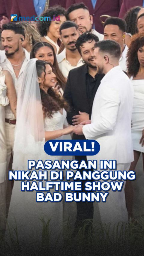Viral! Pasangan Ini Nikah di Panggung Halftime Show Bad Bunny