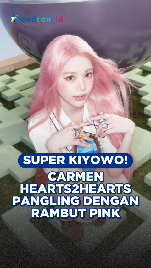 Super Kiyowo! Carmen Hearts2Hearts Pangling dengan Rambut Pink
