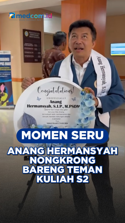 Viral! Momen Seru Anang Hermansyah Nongkrong Bareng Teman Kuliah S2