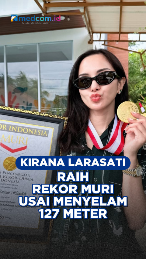 Kirana Larasati Raih Rekor MURI Usai Menyelam 127 Meter