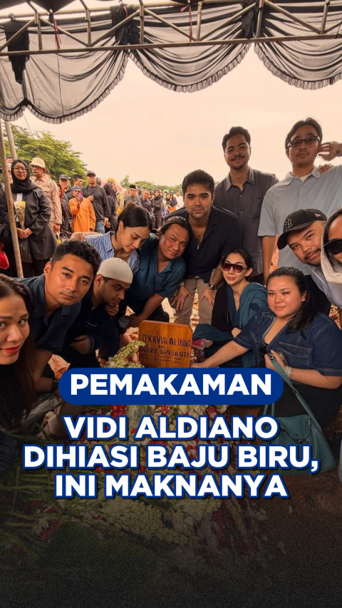 Pemakaman Vidi Aldiano Dihiasi Baju Biru, Ini Maknanya