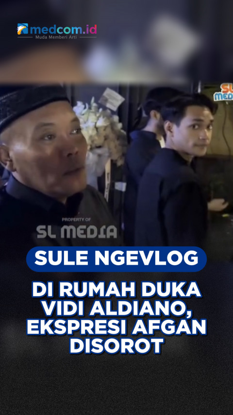 Sule Ngevlog di Rumah Duka Vidi Aldiano, Ekspresi Afgan Disorot