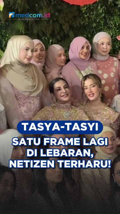 Tasya Farasya & Tasyi Athasyia Satu Frame Lagi di Lebaran, Netizen Terharu!
