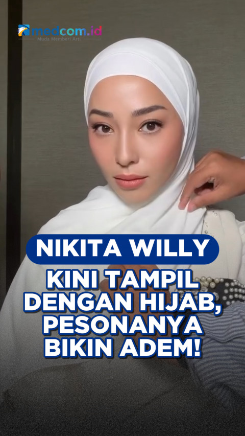 Nikita Willy Tampil dengan Hijab, Pesonanya Bikin Adem!