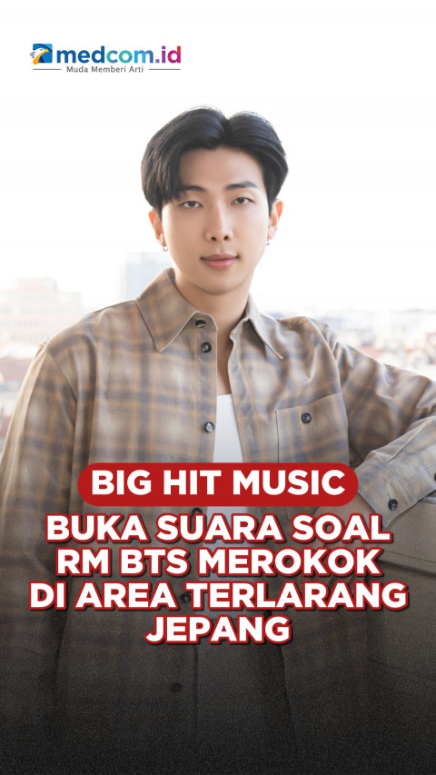 Big Hit Music Buka Suara Soal RM BTS Merokok di Area Terlarang Jepang