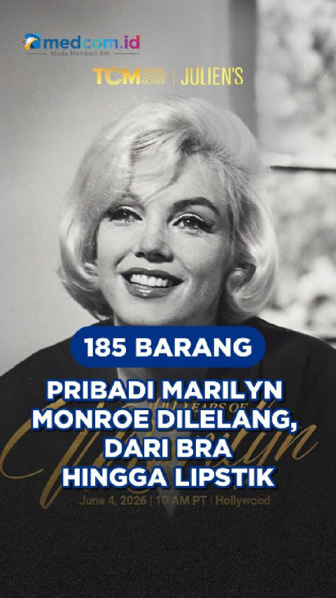 185 Barang Pribadi Marilyn Monroe Dilelang, dari Bra hingga Lipstik