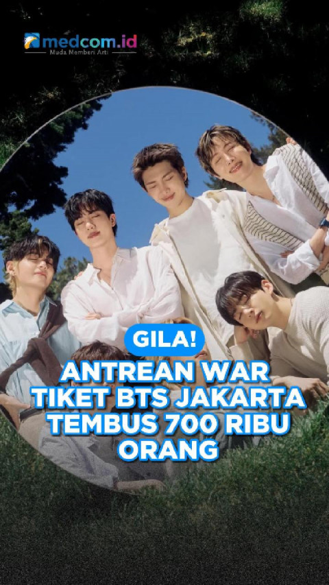Gila! Antrean War Tiket BTS Jakarta Tembus 700 Ribu Orang