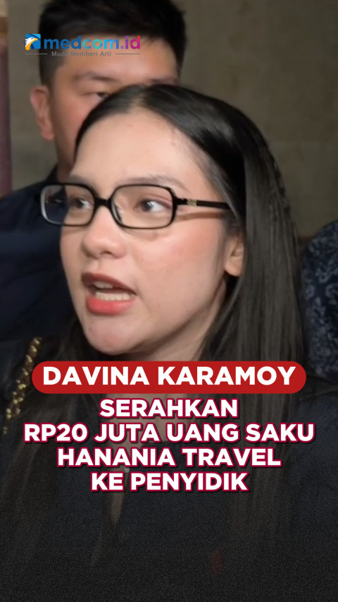 Davina Karamoy Serahkan Rp20 Juta Uang Saku Hanania Travel ke Penyidik