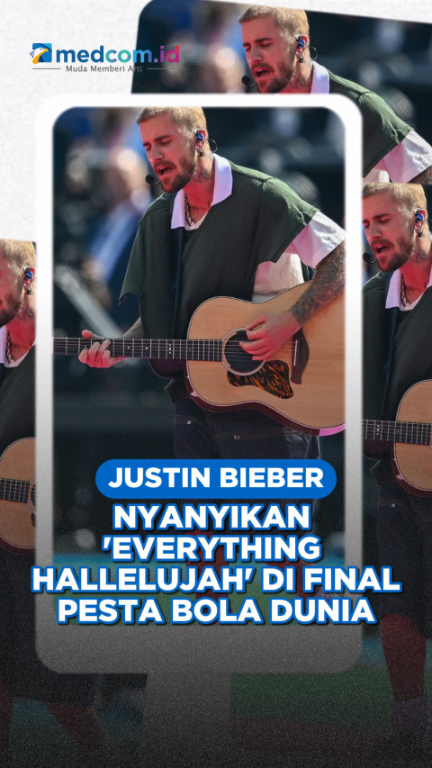 Justin Bieber Nyanyikan 'Everything Hallelujah' di Final Pesta Bola Dunia