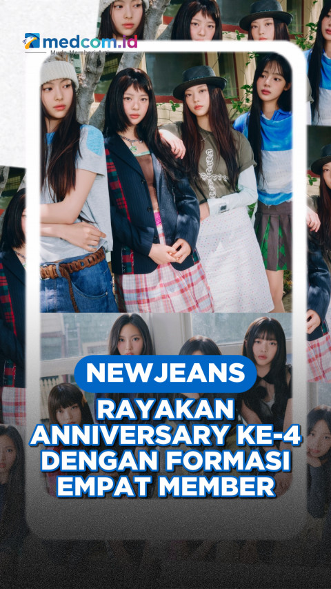 NewJeans Rayakan Anniversary Ke-4 dengan Empat Member