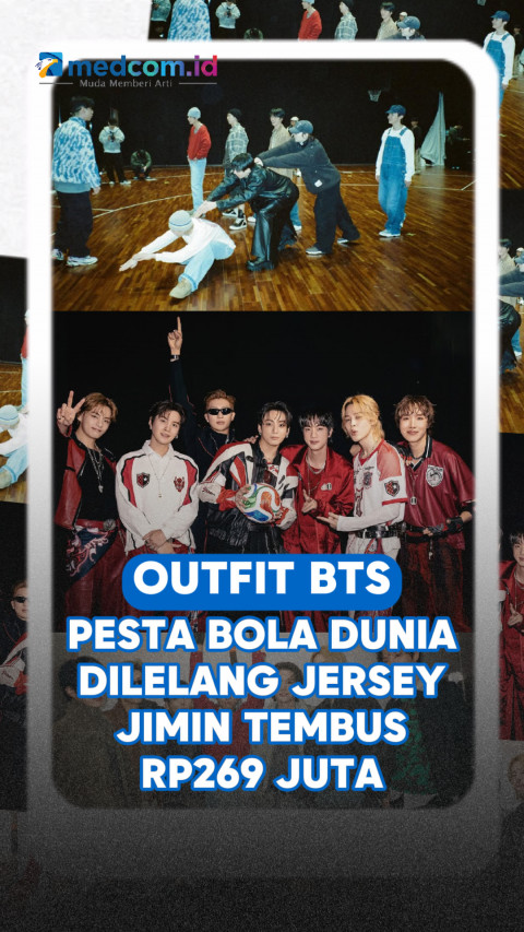 Outfit BTS Pesta Bola Dunia Dilelang, Jersey Jimin Tembus Rp269 Juta