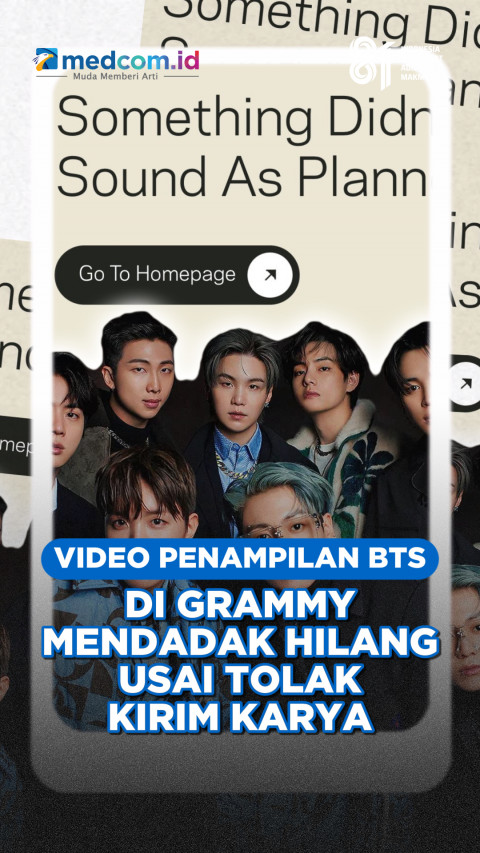 Video Penampilan BTS di Grammy Mendadak Hilang Usai Tolak Kirim Karya
