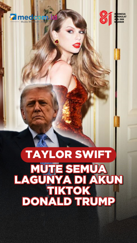 Taylor Swift Mute Semua Lagunya di Akun TikTok Donald Trump
