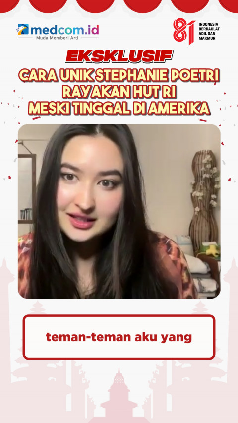 Cara Unik Stephanie Poetri Rayakan HUT RI Meski Tinggal di Amerika