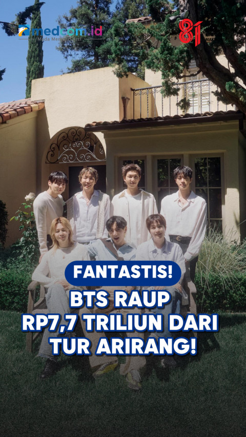 Fantastis! BTS Raup Rp7,7 Triliun dari Tur ARIRANG!