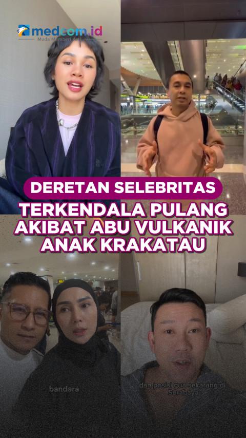 Deretan Selebritas Terkendala Pulang akibat Abu Vulkanik Gunung Anak Krakatau