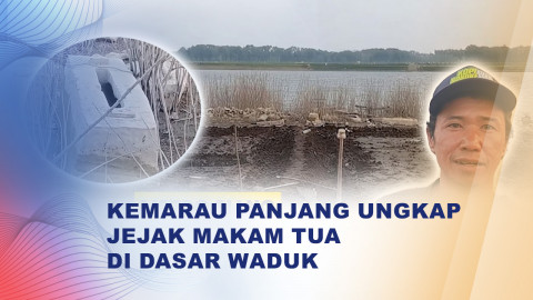 Musim Kemarau, Puluhan Makam Kuno Muncul di Dasar Waduk Gajah Mungkur