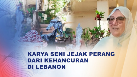Seniman Lebanon Ubah Puing Rudal Jadi Karya Seni Kenangan Perang