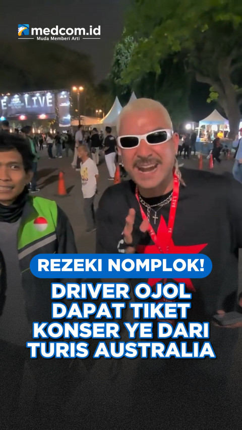Rezeki Nomplok! Driver Ojol Dapat Tiket Konser YE dari Turis Australia