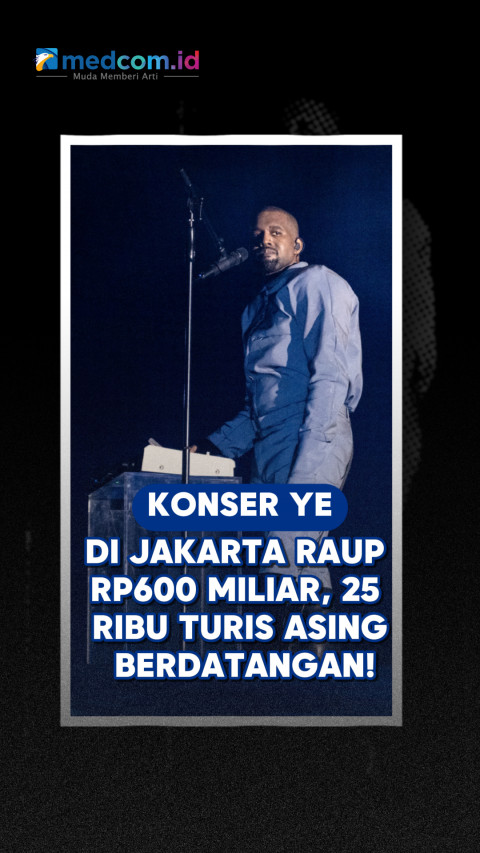 Konser Ye di Jakarta Raup Rp600 Miliar, 25 Ribu Turis Asing Berdatangan!